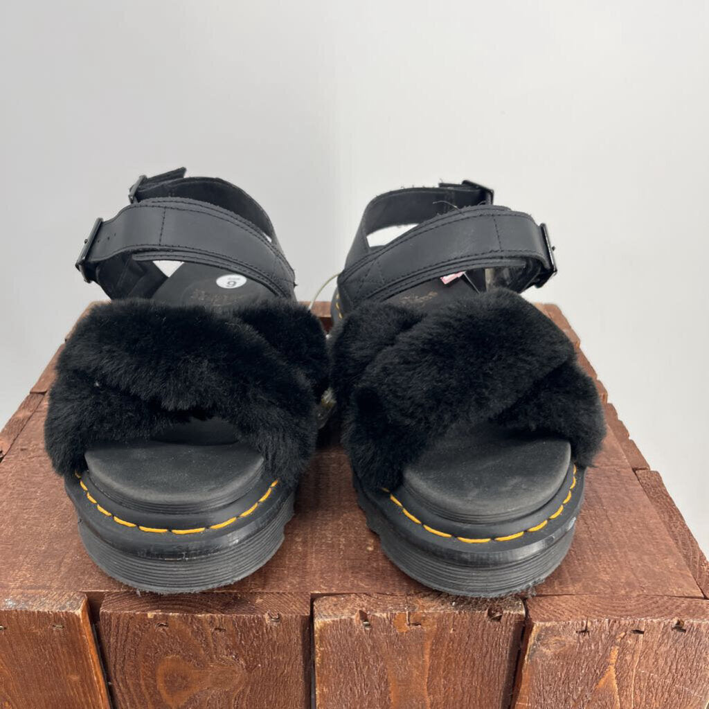 Dr Martins Faux Fur Sandal