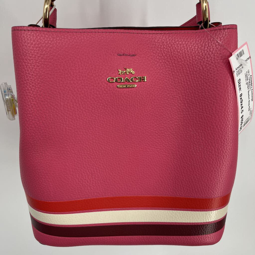 Coach Stripe Bucket Bag