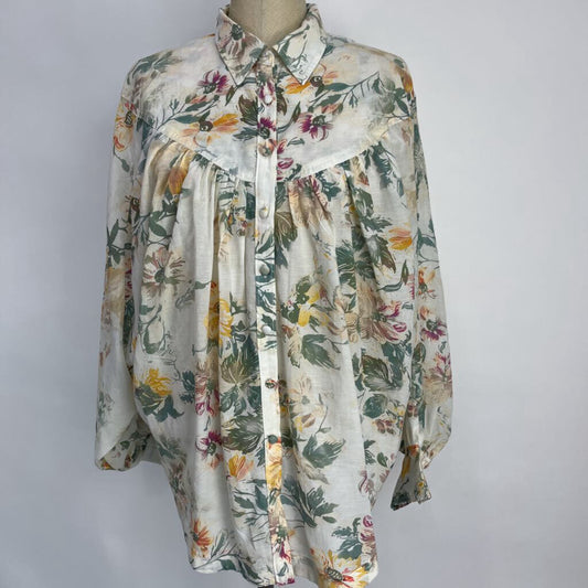 Pilcro L/s Floral Shirt