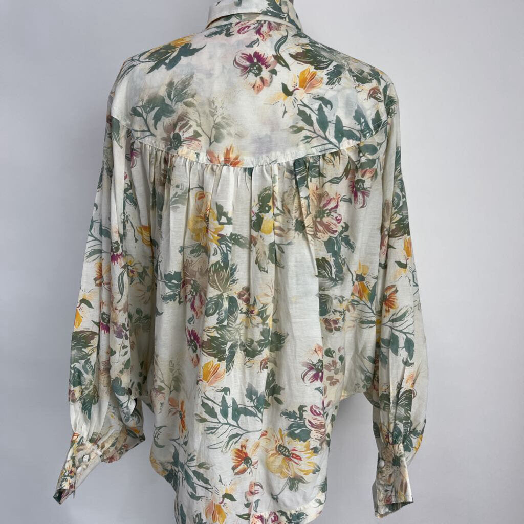 Pilcro L/s Floral Shirt