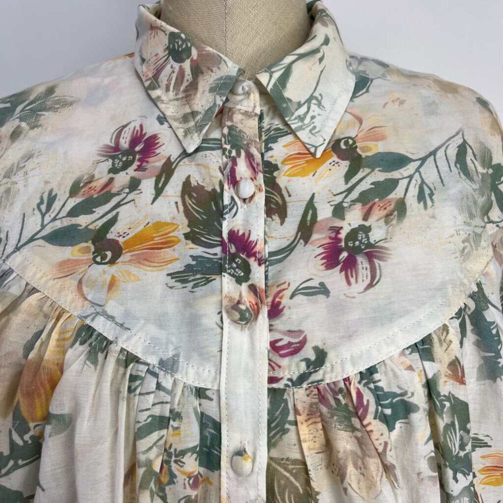 Pilcro L/s Floral Shirt