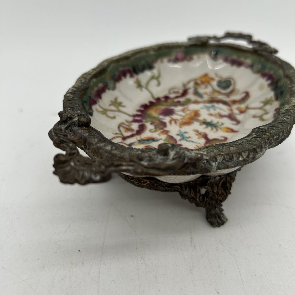 VTG Floral Trinket Dish