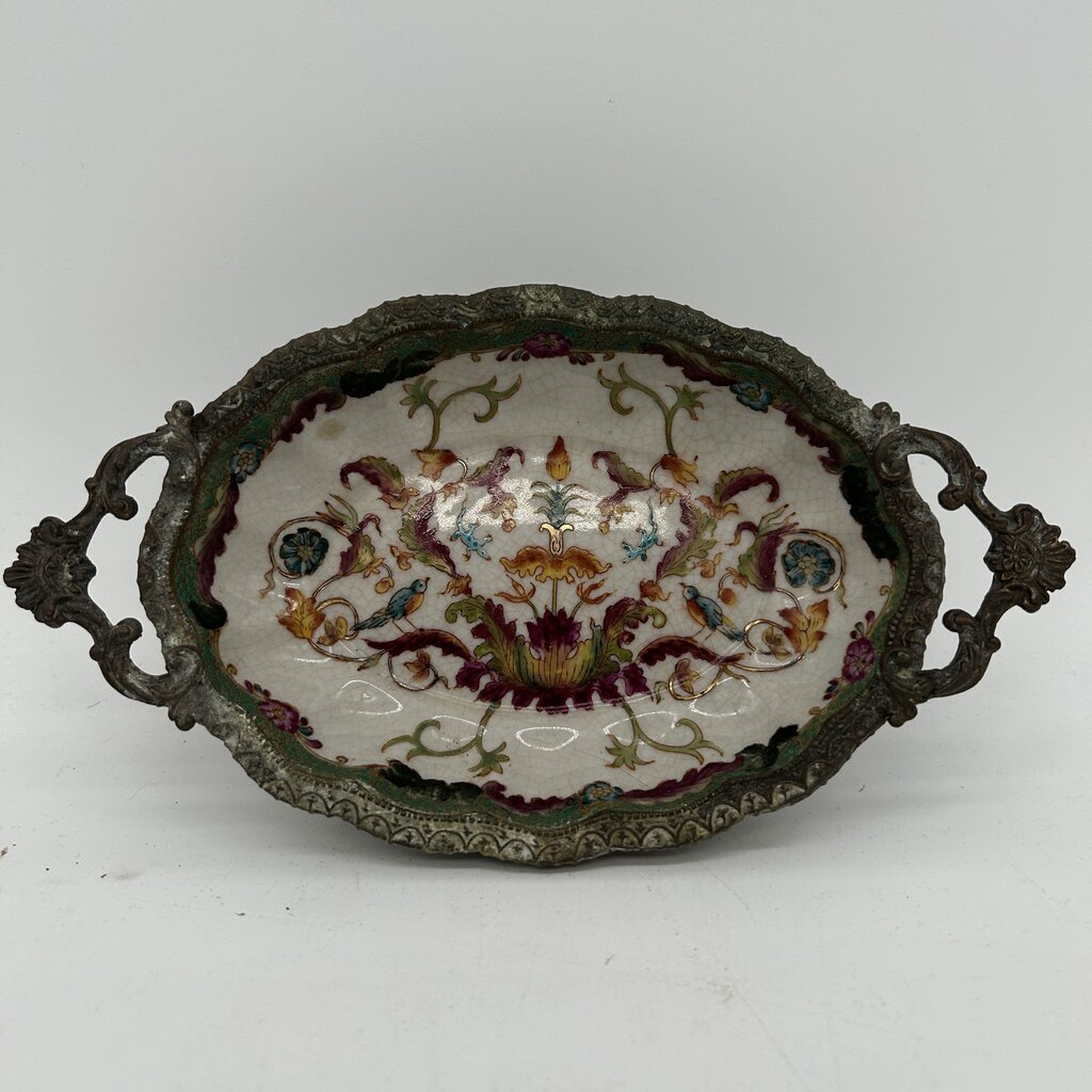 VTG Floral Trinket Dish