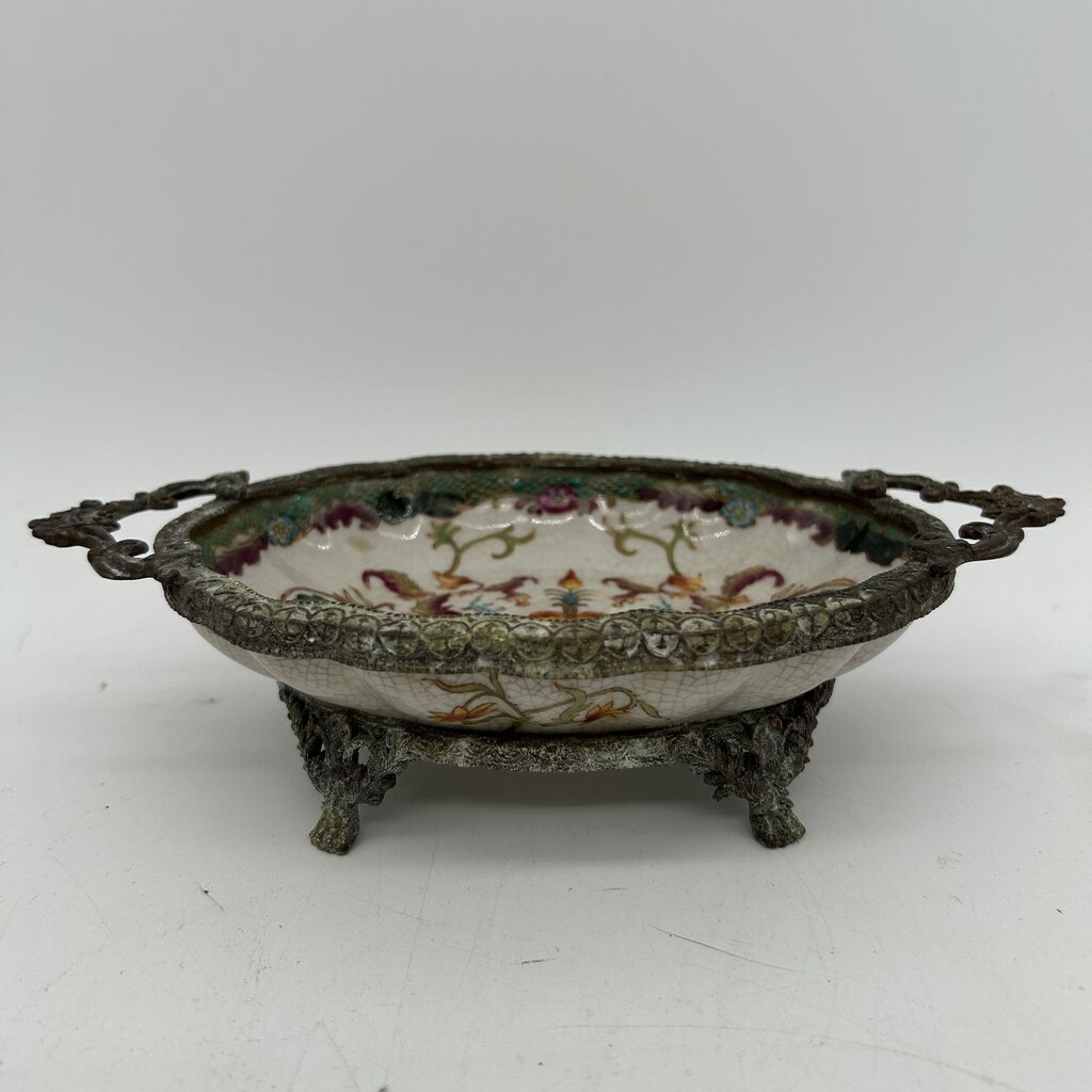VTG Floral Trinket Dish