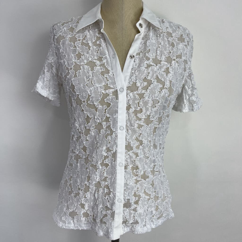 Jacobson's S/s Lace Shirt