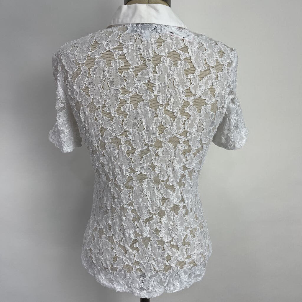 Jacobson's S/s Lace Shirt