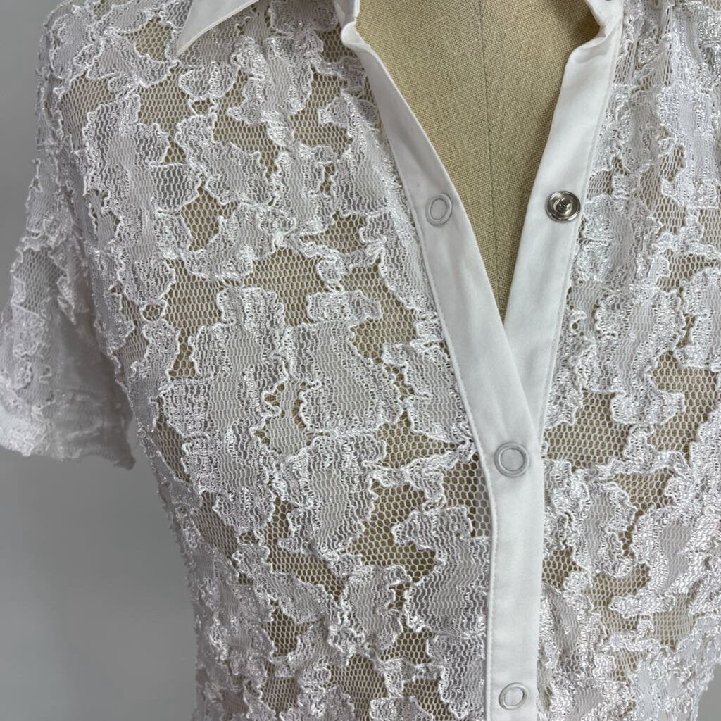 Jacobson's S/s Lace Shirt