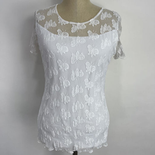 LIA S/s Lace Shoulder Shirt