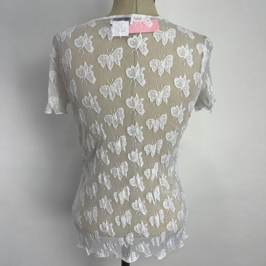 LIA S/s Lace Shoulder Shirt