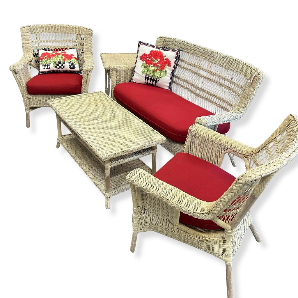 Outdoor Wicker Set AS IS