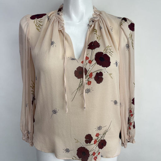 Joie L/S Floral Silk Shirt