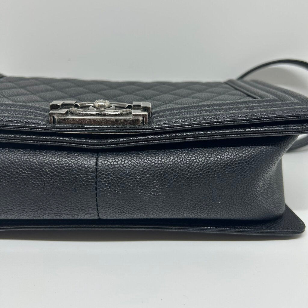 Chanel Caviar Leather Old Medium Boy Bag