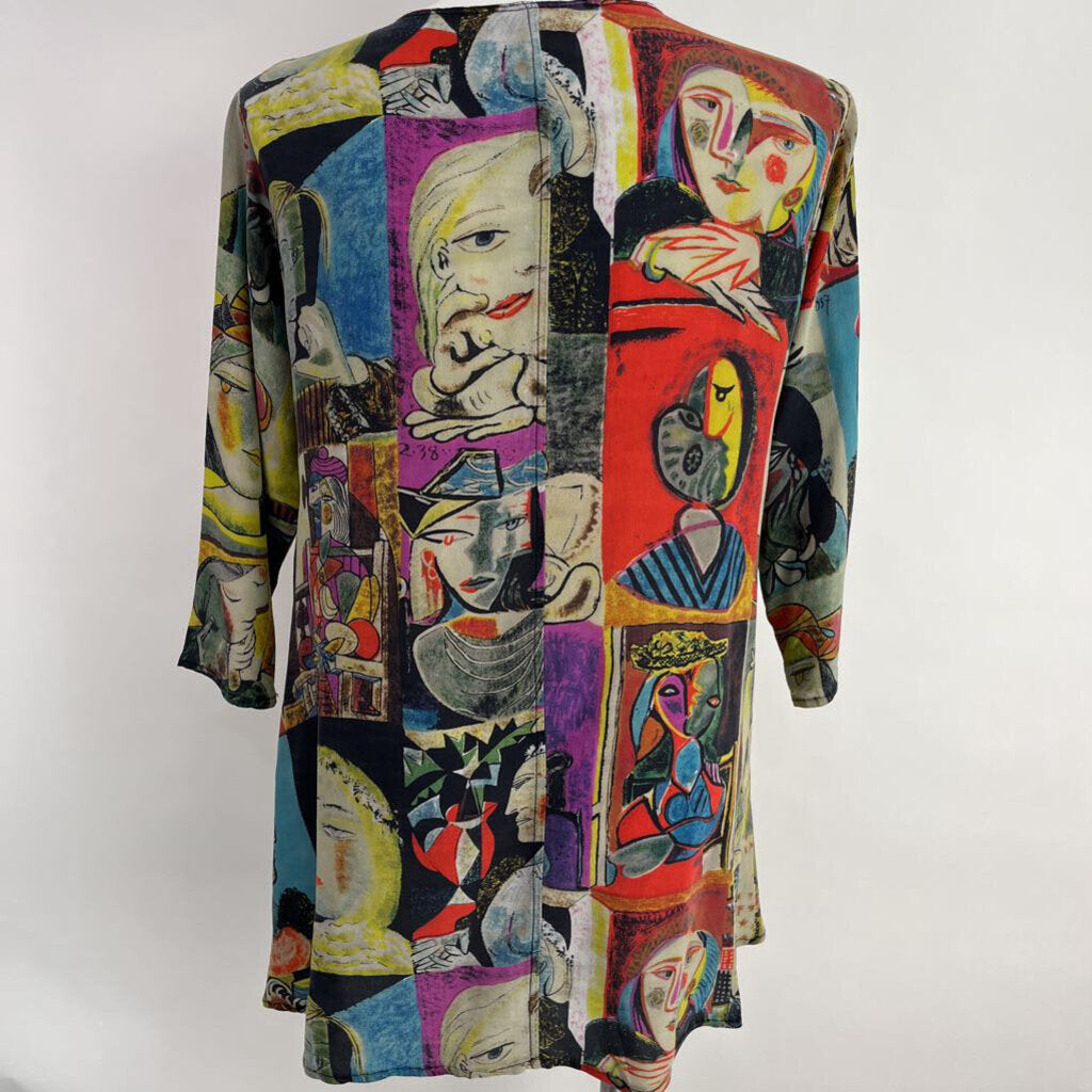 URU 3/4 Slv Silk Tunic