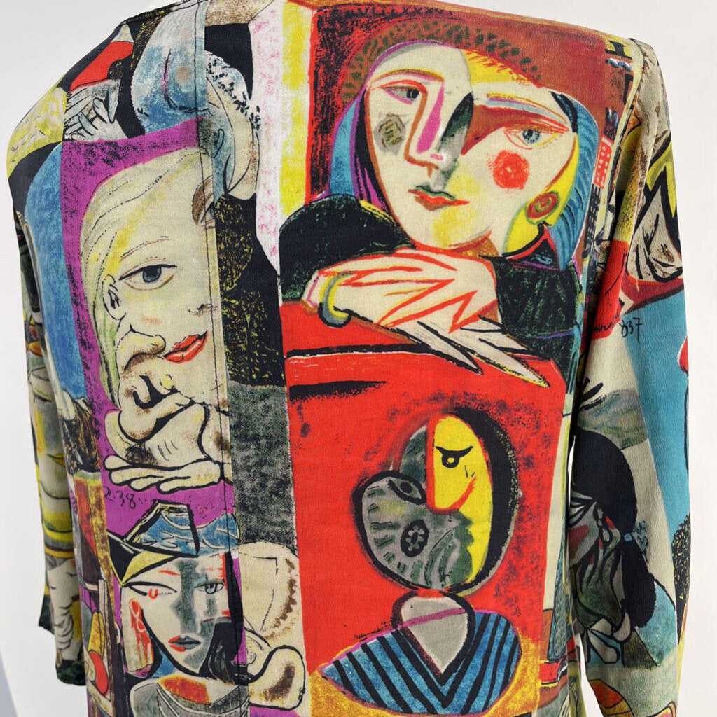URU 3/4 Slv Silk Tunic