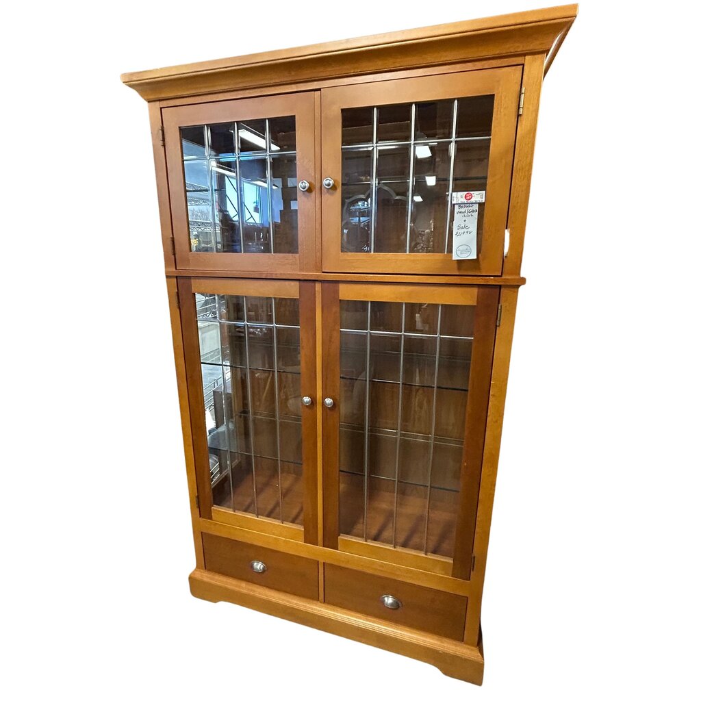 Bassett Wooden & Glass Cabinet