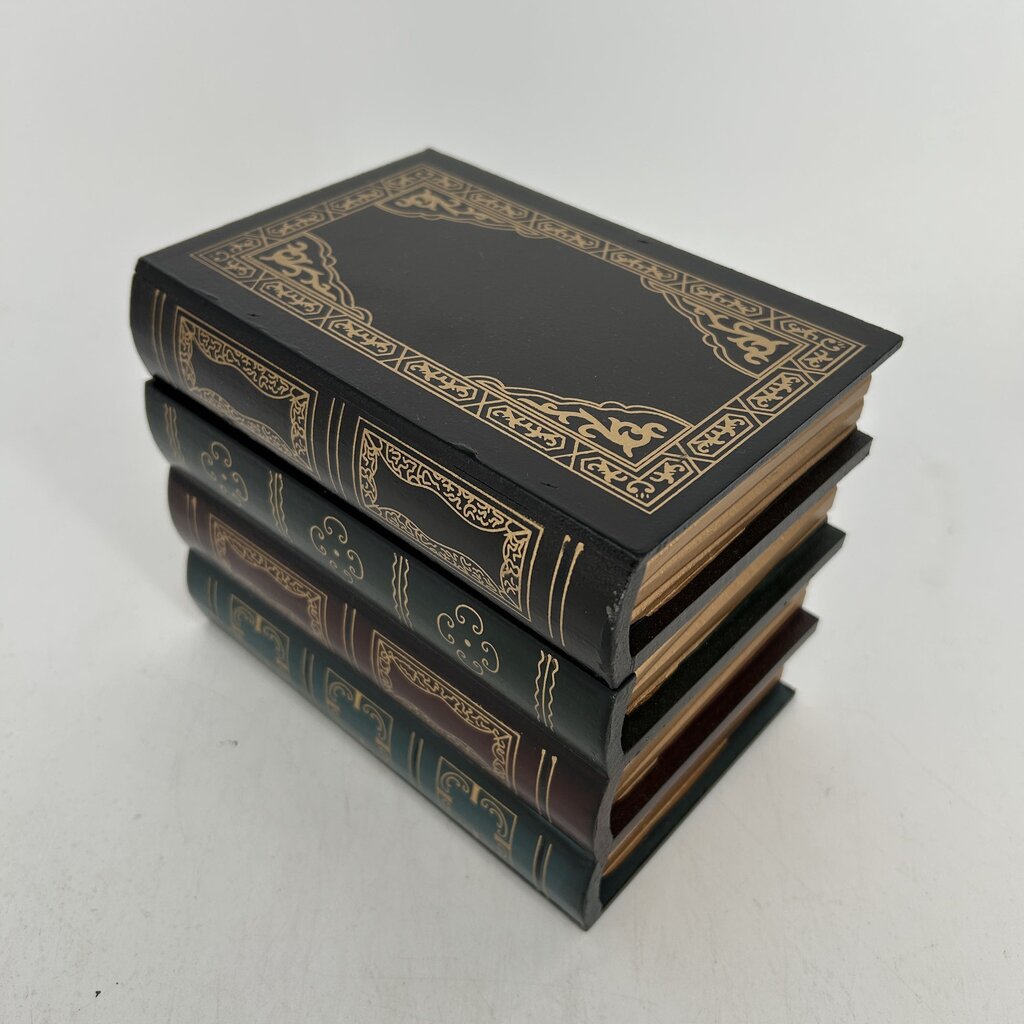 Faux Book Stack Storage Box