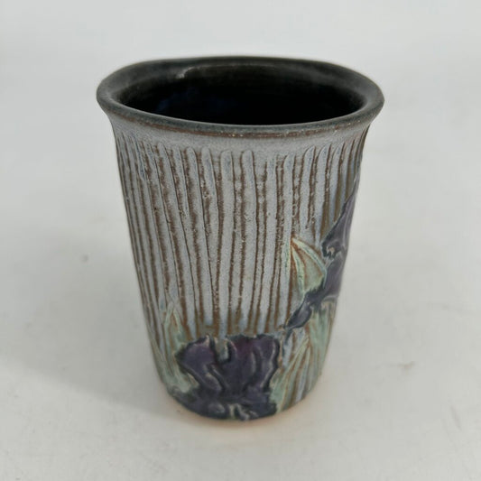 Hand Potted Iris Mug