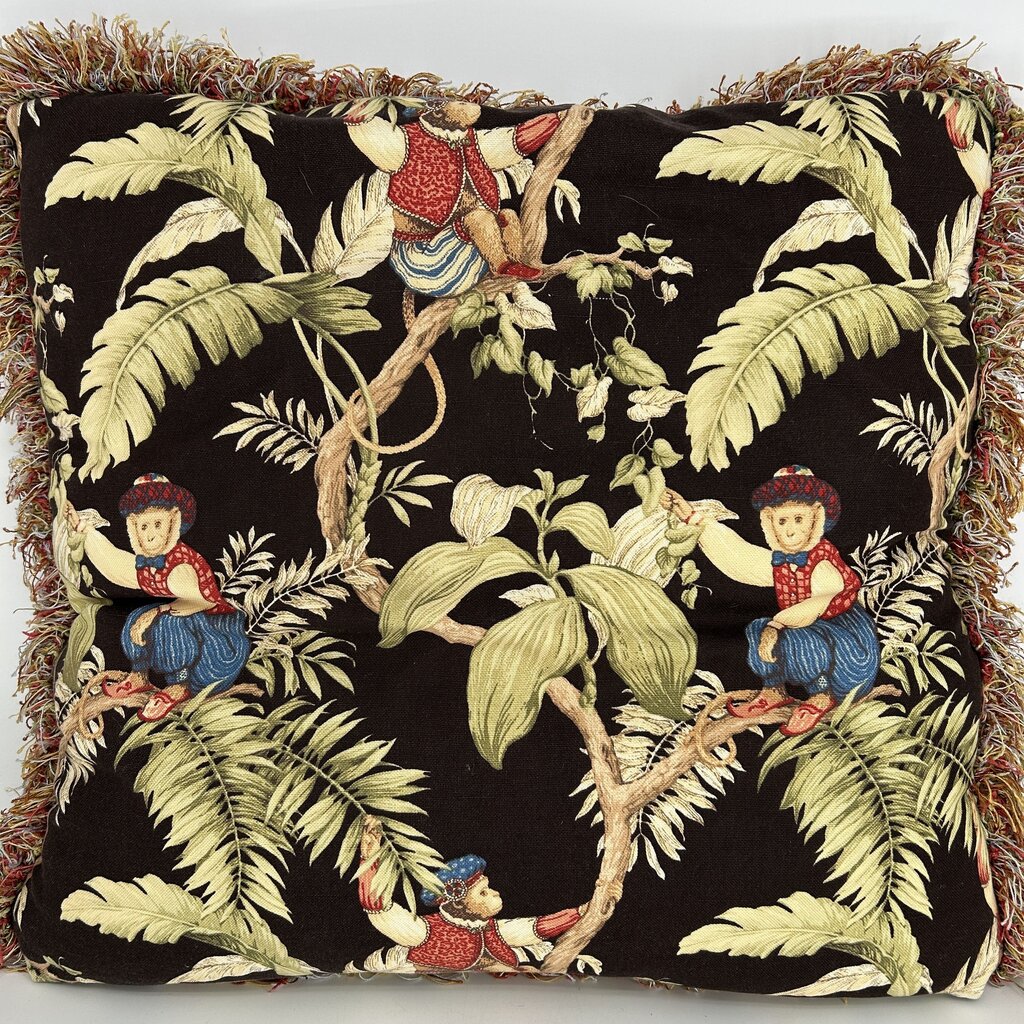 Tropical Palms & Monkeys Pillows
