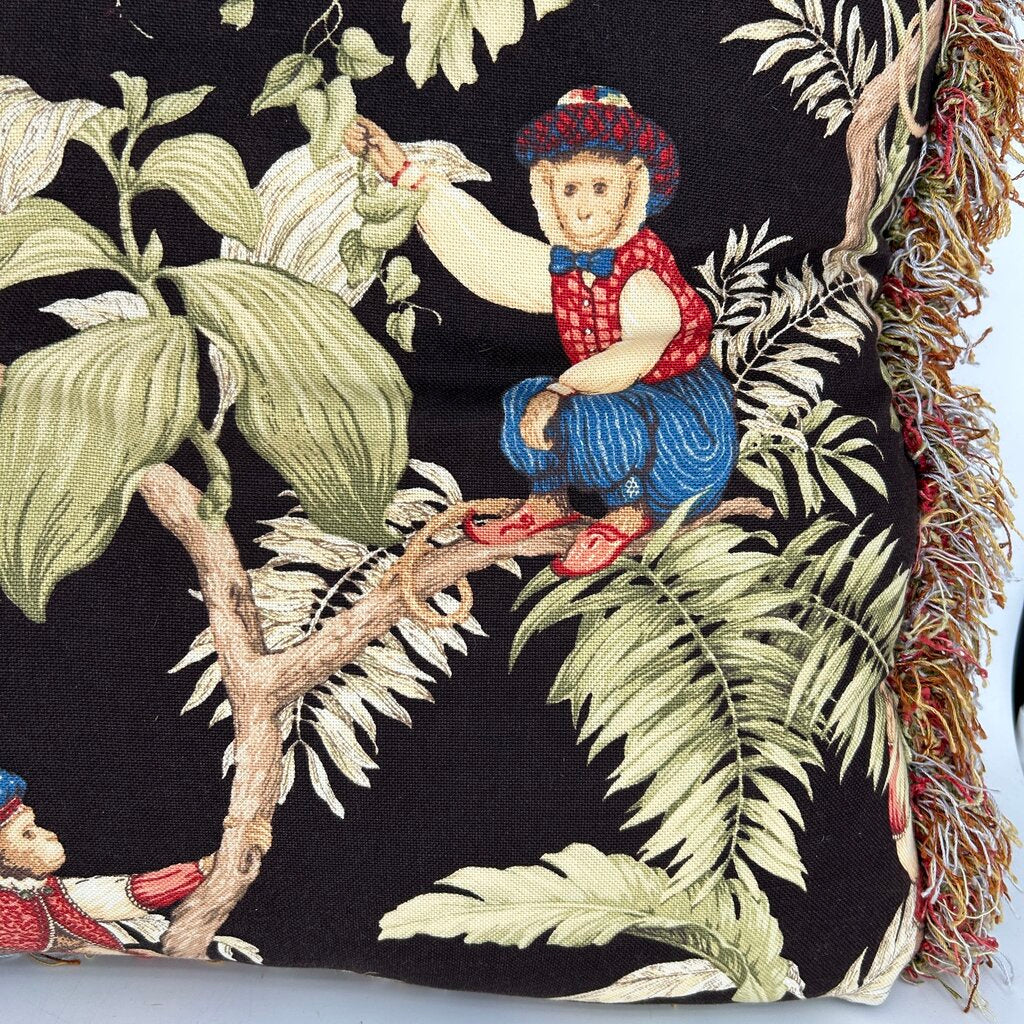 Tropical Palms & Monkeys Pillows