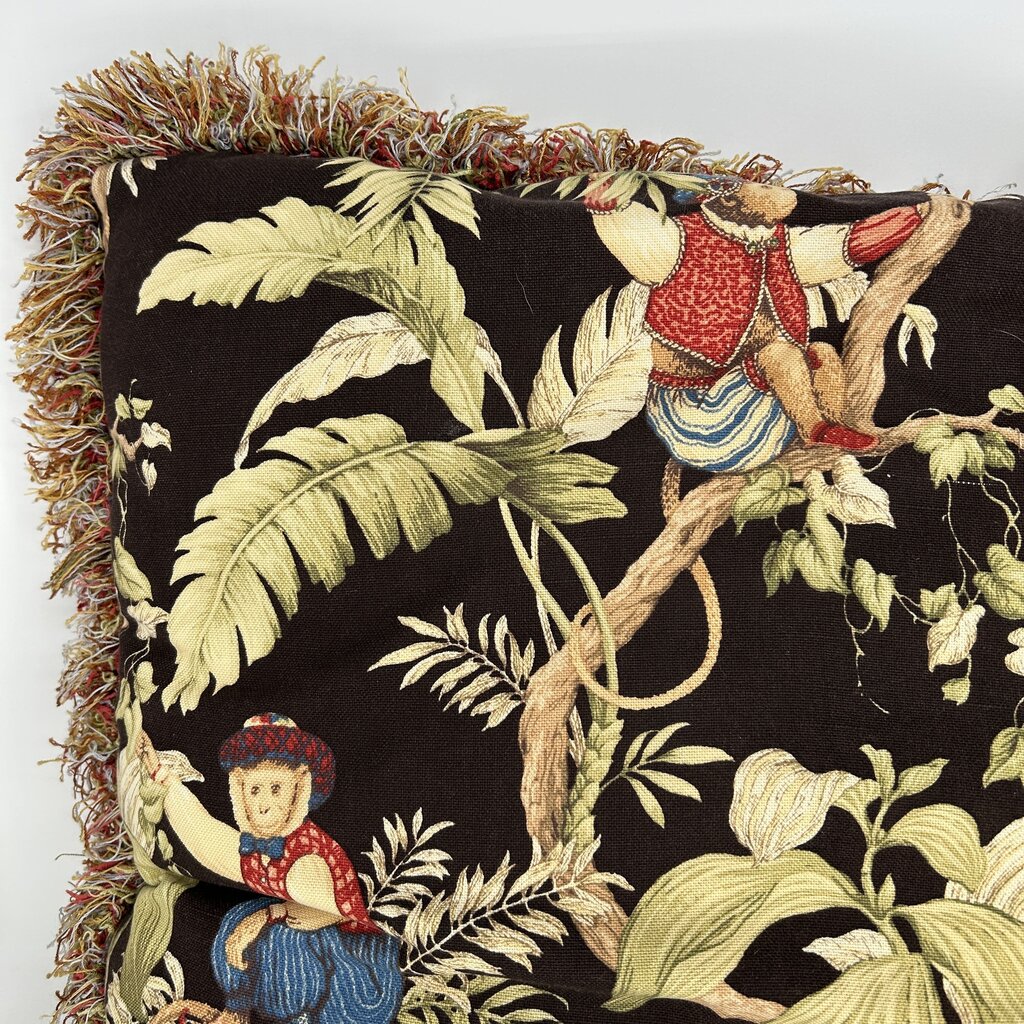 Tropical Palms & Monkeys Pillows