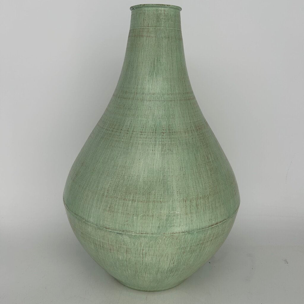 Metal Bulbous Vase