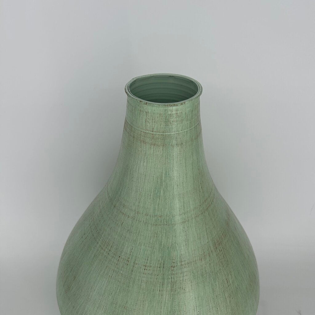 Metal Bulbous Vase