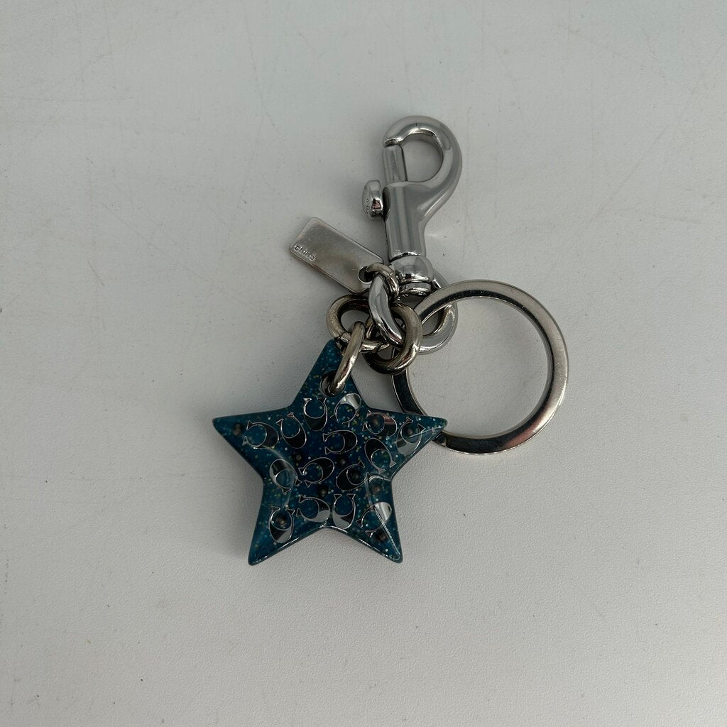 Coach Monogram Star Keychain