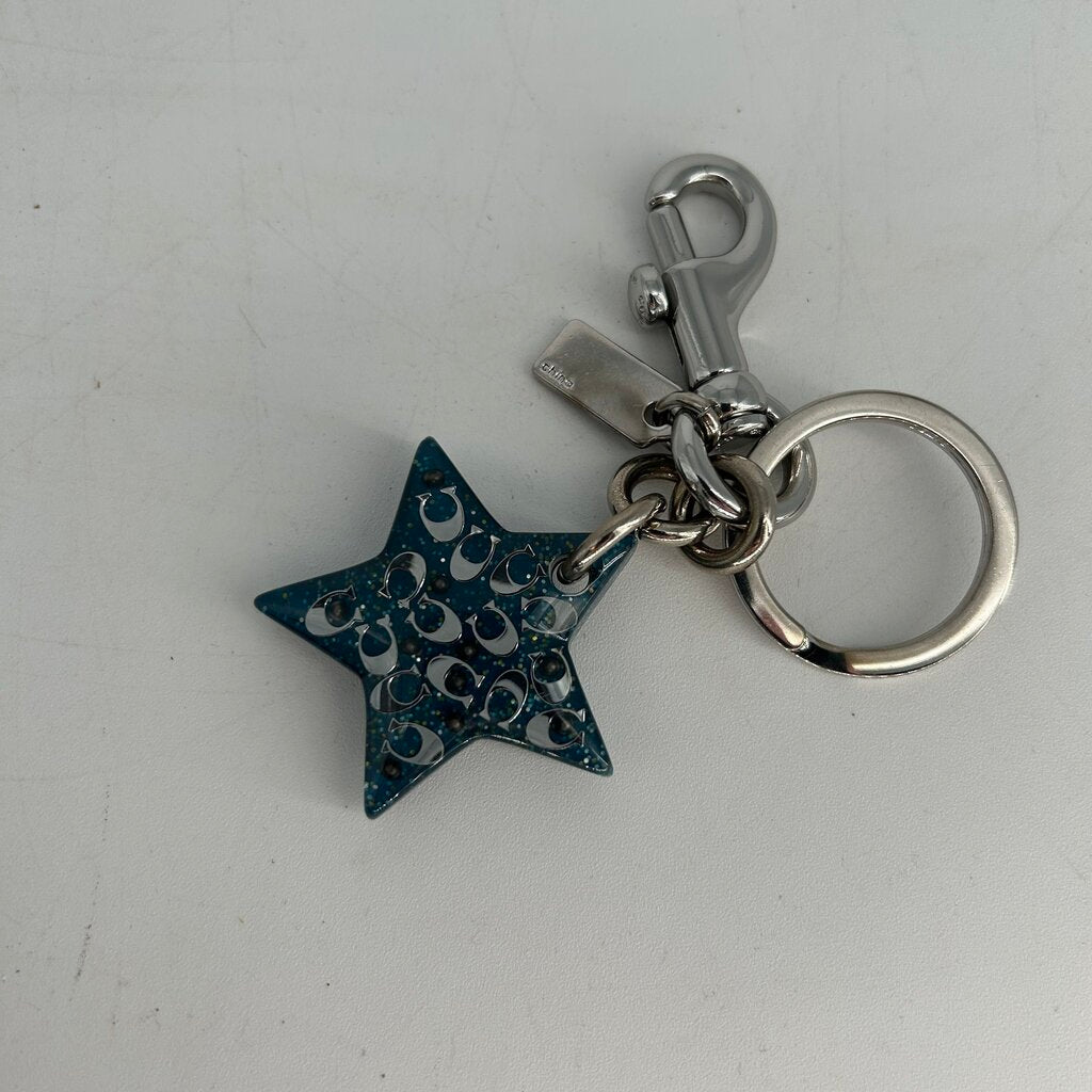Coach Monogram Star Keychain