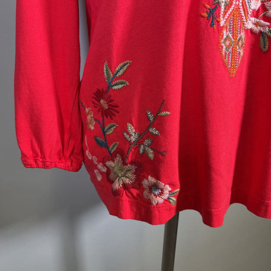Johnny Was L/s Embroidered Shirt