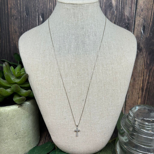 14k Diamond Cross Necklace
