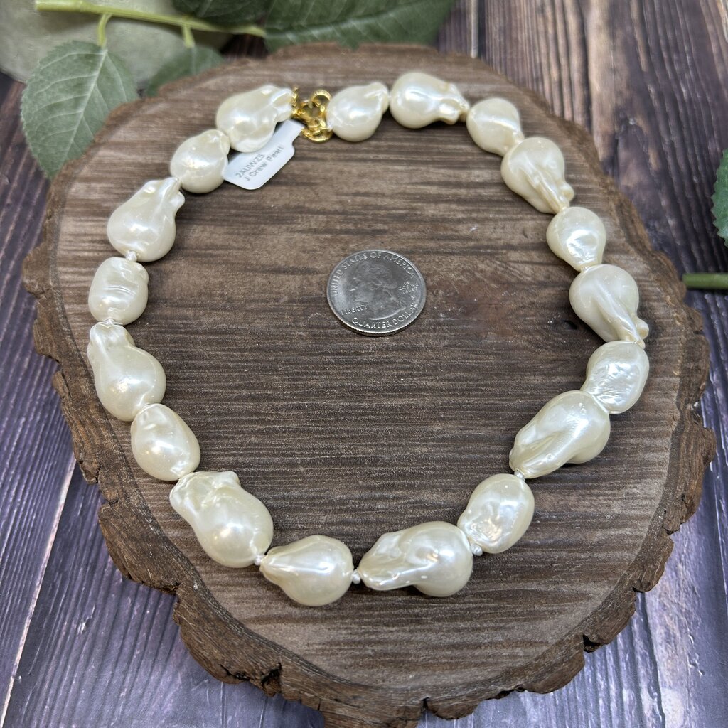 J Crew Baroque Pearl Necklace