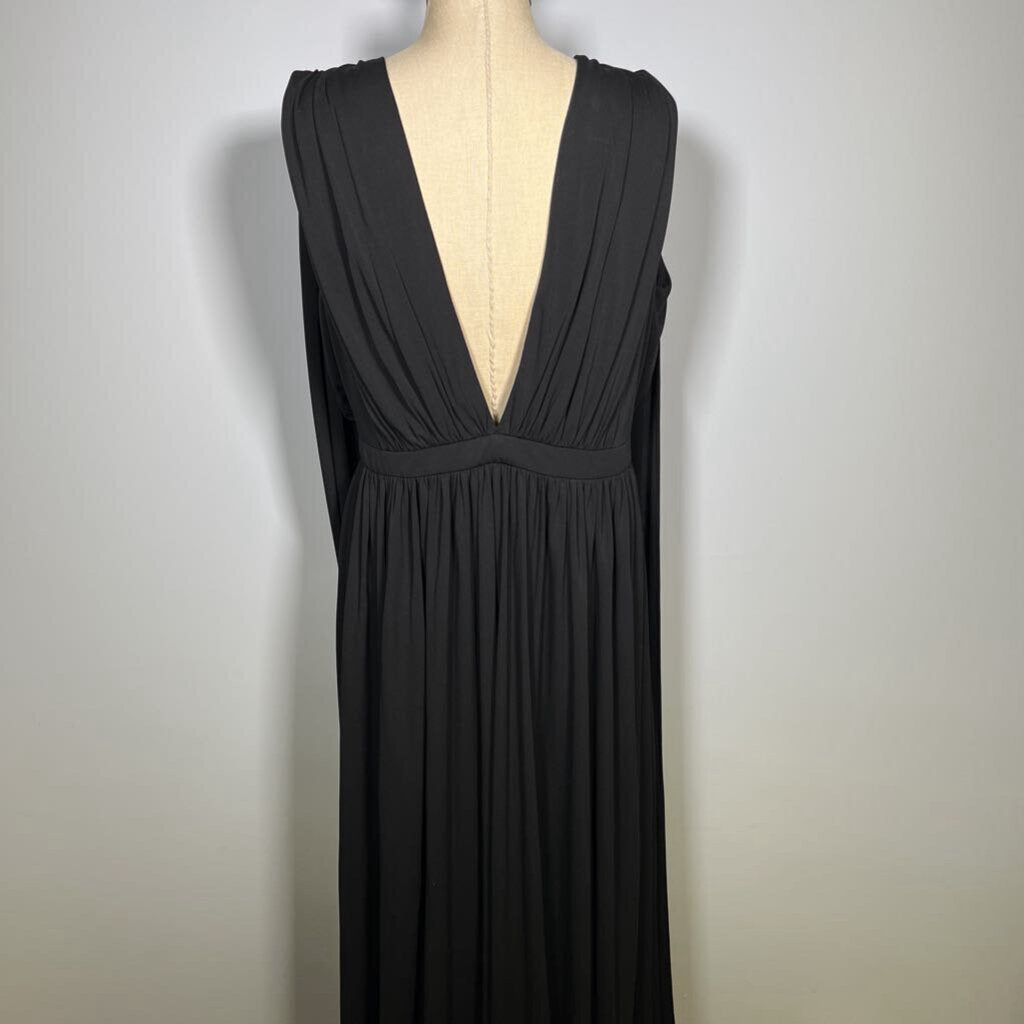 Halston Ashley Jersey V-Neck Gown