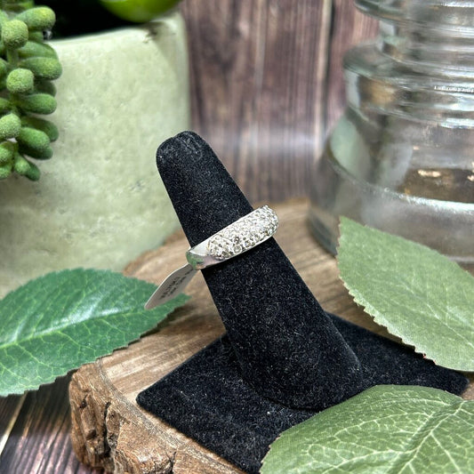 14k Triple Row Diamond Ring
