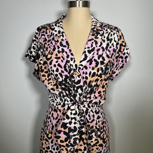 Veronica Beard S/s Silk-Blend Dress