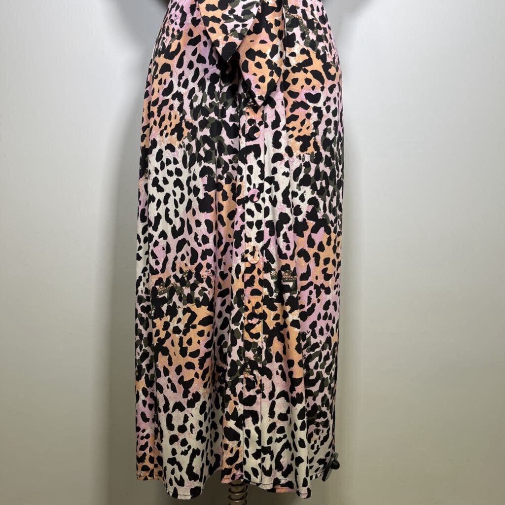 Veronica Beard S/s Silk-Blend Dress