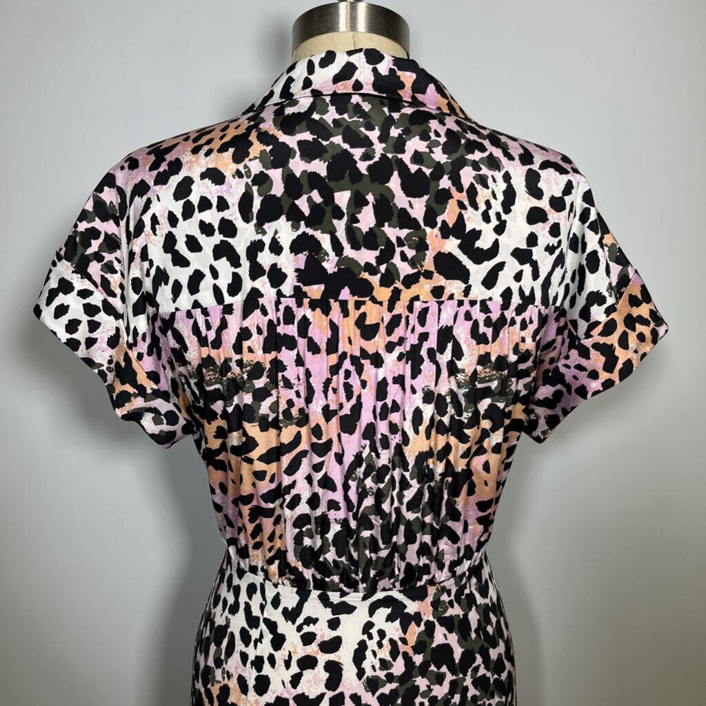 Veronica Beard S/s Silk-Blend Dress