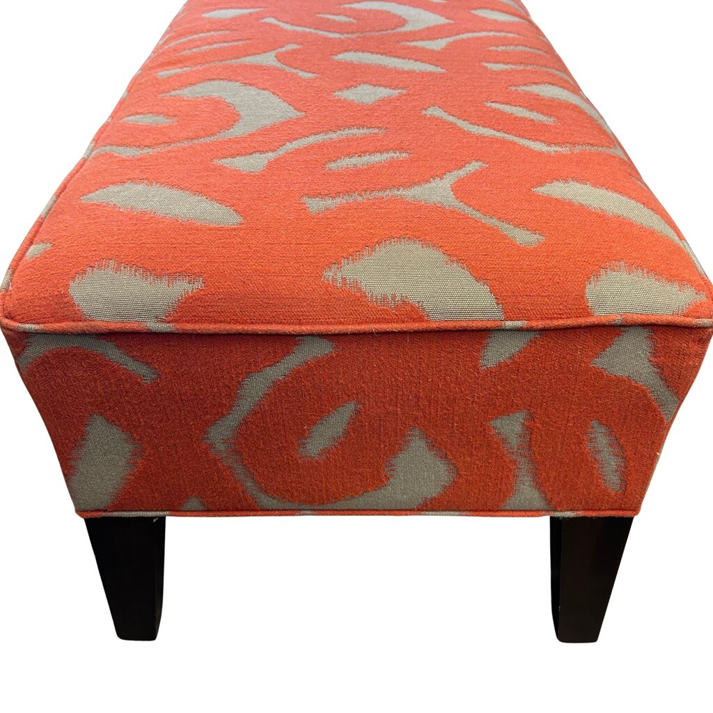Rowe Squiggle Pattern Ottoman