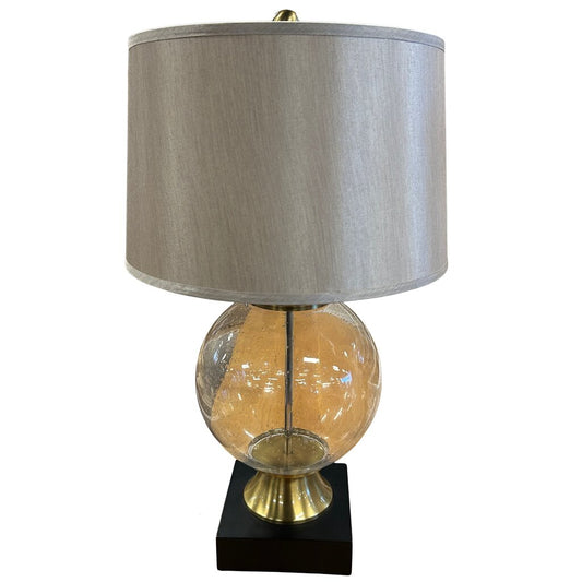 Speckled Glass Base Modern Lamp