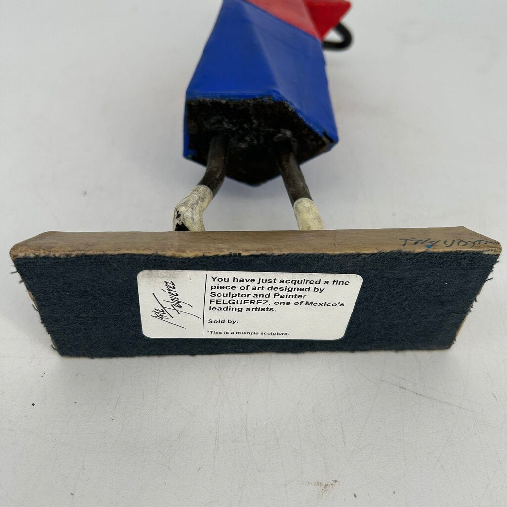 Woman w Bat Art Figurine