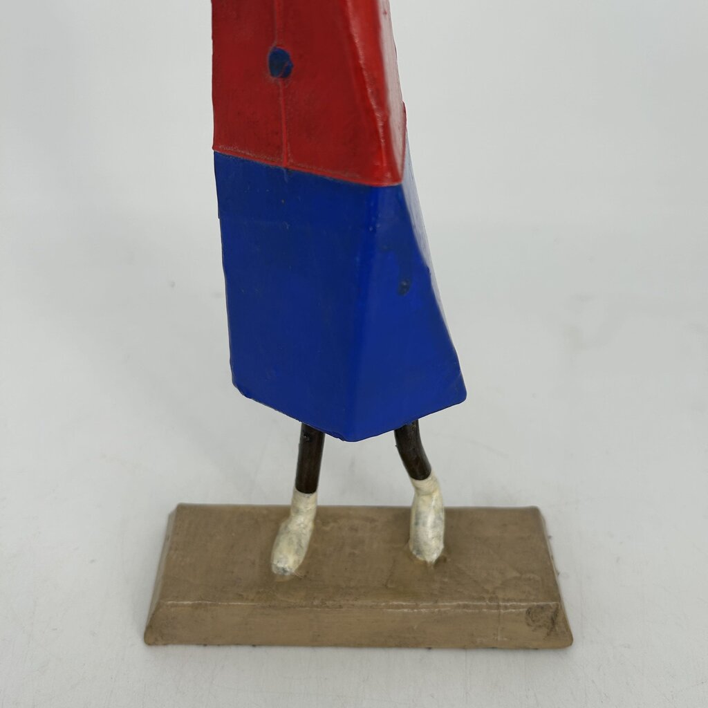 Woman w Bat Art Figurine