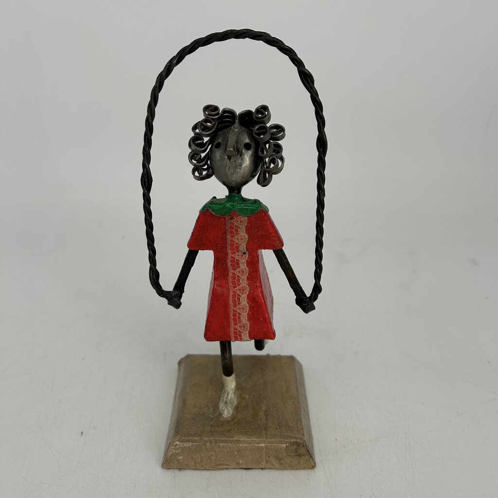 Girl w Jumprope Art Figurine