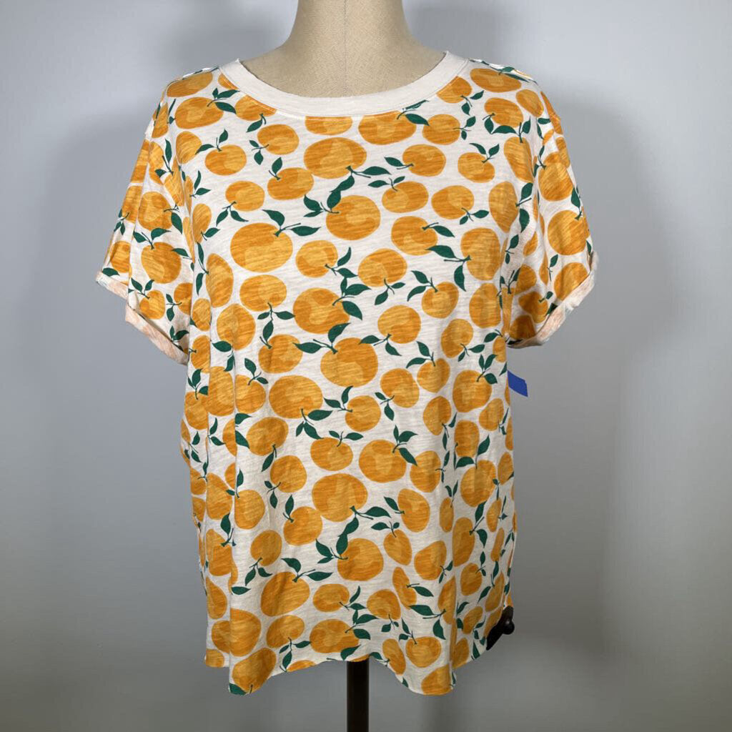 Maeve S/s Oranges print Shirt