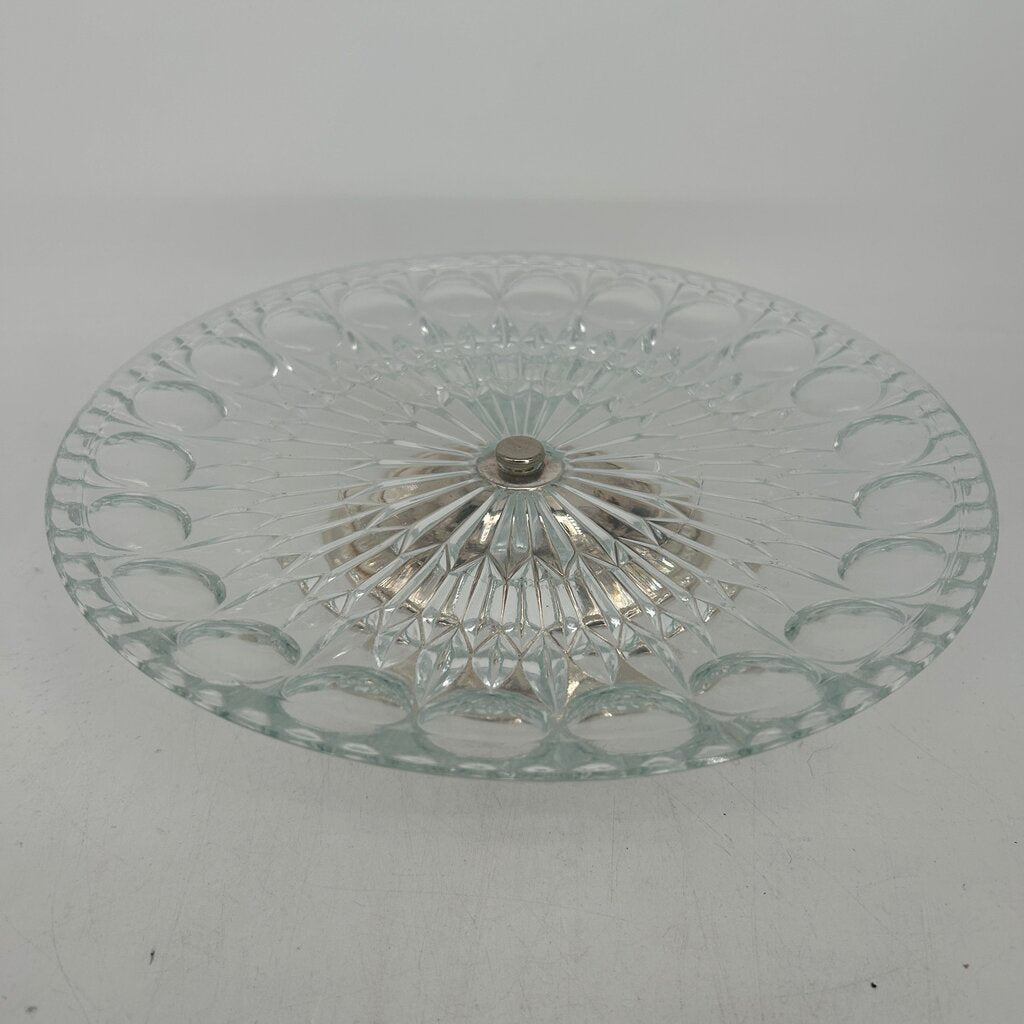 Cake Plate on Silver Stand