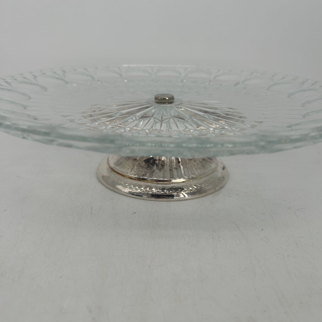 Cake Plate on Silver Stand