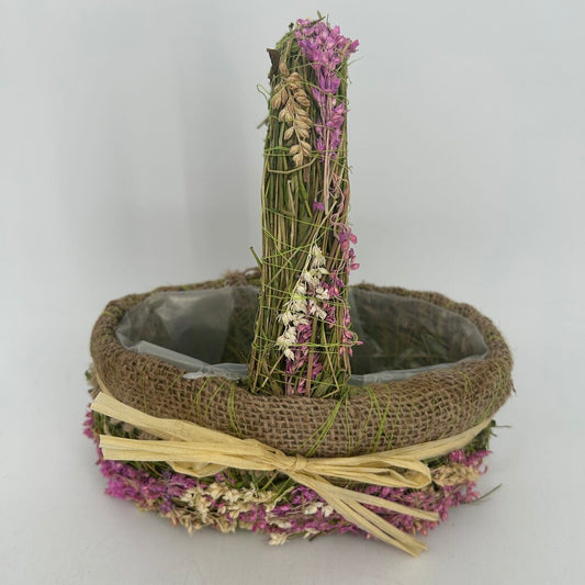 Lavender Wrapped Basket