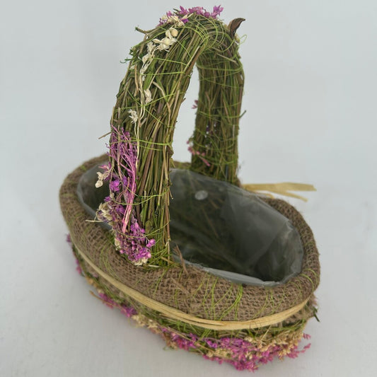 Lavender Wrapped Basket