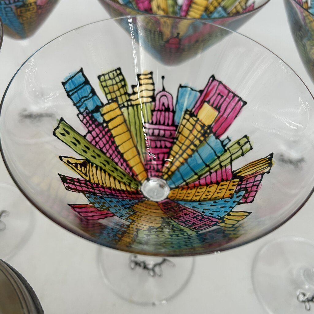 Cynthia Young Painted Martini Set