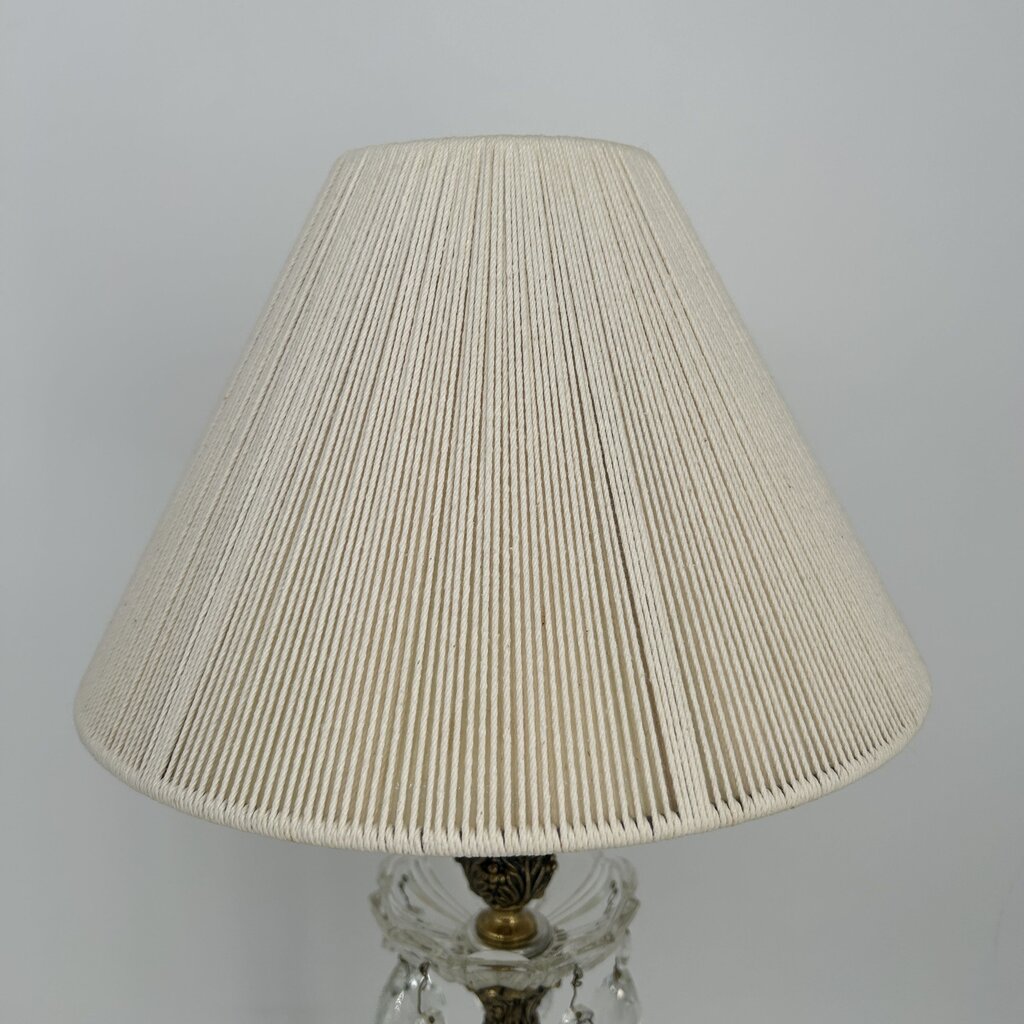Brass & Crystal Lamp