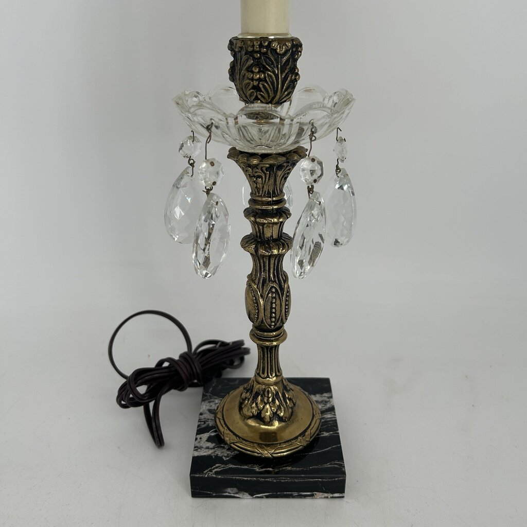 Brass & Crystal Lamp