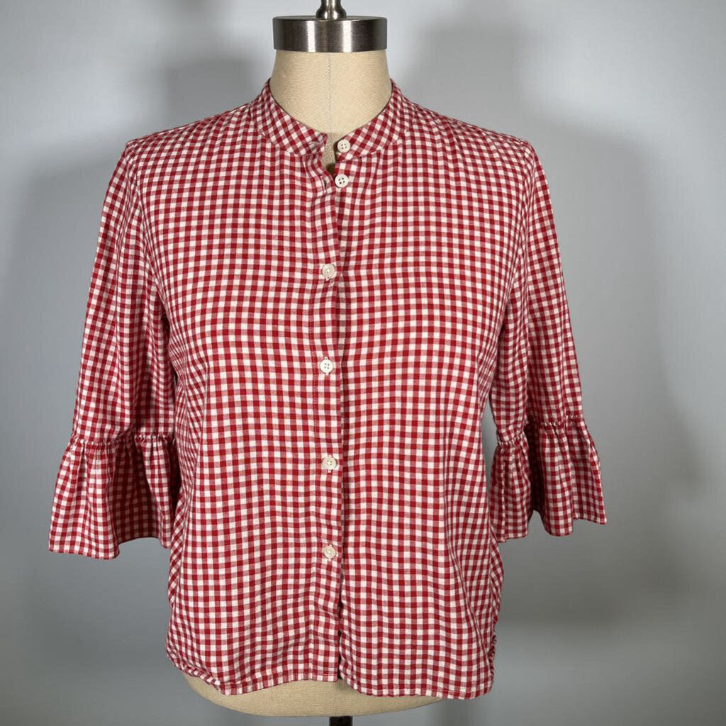 Madewell 3/4 Slv Checked Shirt
